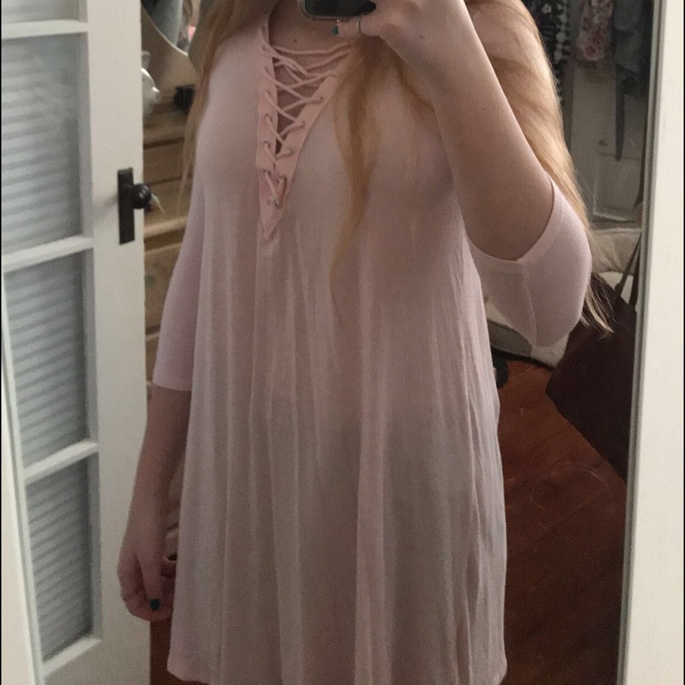 light pink dress